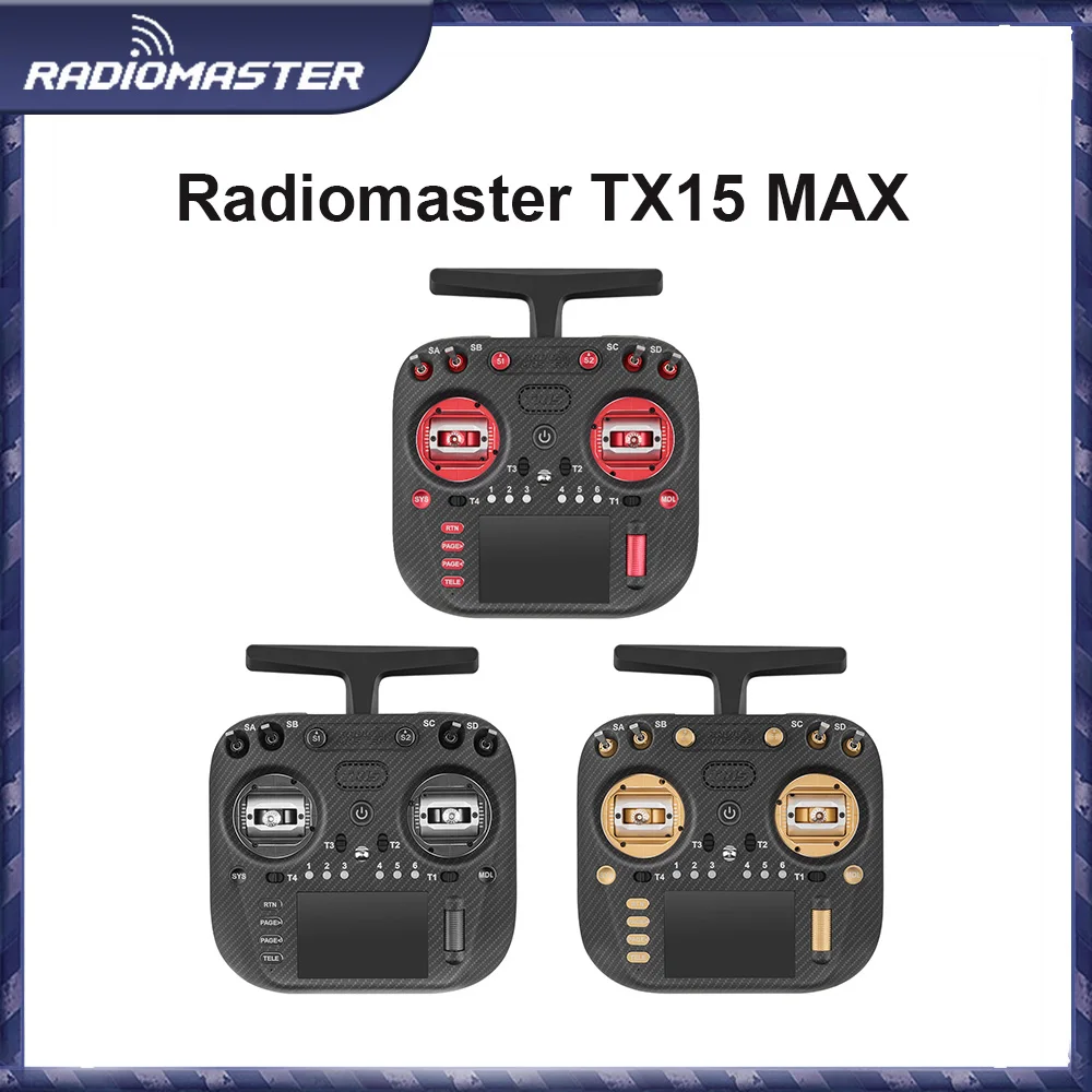 

ГОРЯЧИЙ НОВЫЙ Radiomaster TX15 Max 3,5-дюймовый IPS сенсорный радиоконтроллер ExpressLRS с AG02 CNC стабилизатор Холла встроенный гироскопический микрофон