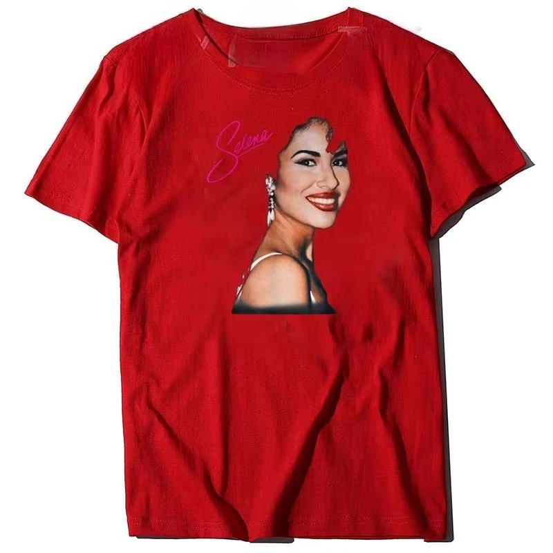 خمر سيليناس كوينتانيلا الحب الموسيقى الرجعية 80s 70s المشجعين تي شيرت مضحك الشارع الشهير الجرافيك المحملة القمم موضة ملابس قصيرة الأكمام