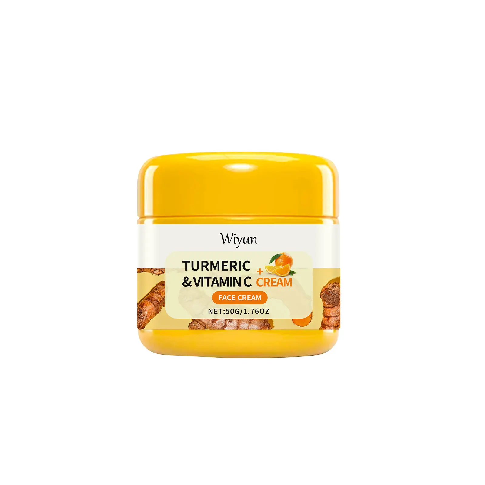 الكركم اشراق كريم تتلاشى البقع الداكنة إزالة التصبغ السلس الخطوط الدقيقة تفتيح رفع ترطيب VC كريم وجه