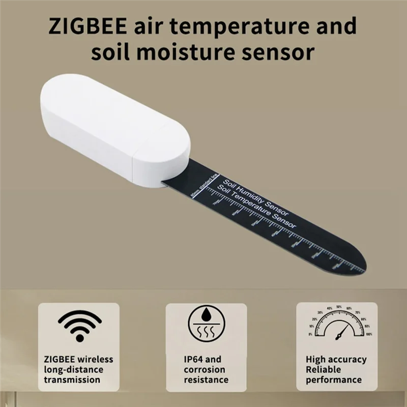 【Получшие предложения】5 шт. умный тестер почвы Zigbee, измеритель температуры, датчик влажности, мониторинг в реальном времени, детектор монитора растений