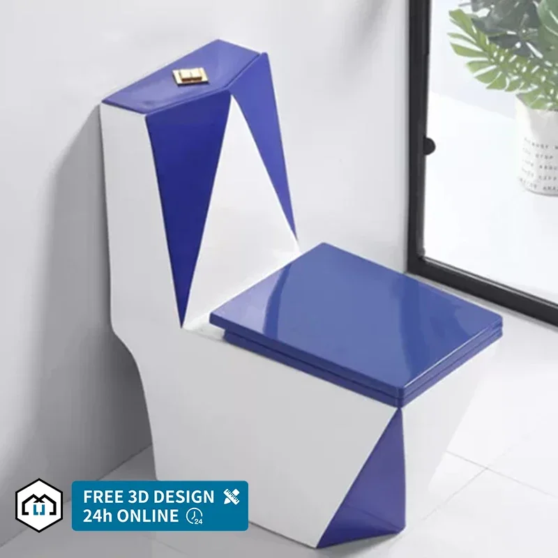 colorful washdown wc and set toilet pedestal basin