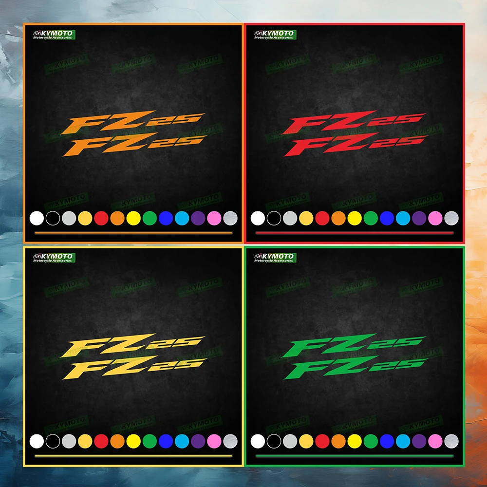 

Для YZF FZ25 FZ-25 аксессуары для мотоциклов, наклейка, гоночный обтекатель, украшение, шлем, топливный бак, логотип двигателя, светоотражающая наклейка