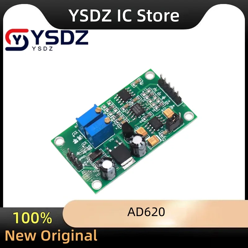 AD620 High precision millivolt microvolt small signal differential voltage Instrumentation amplifier weak signal module AD623