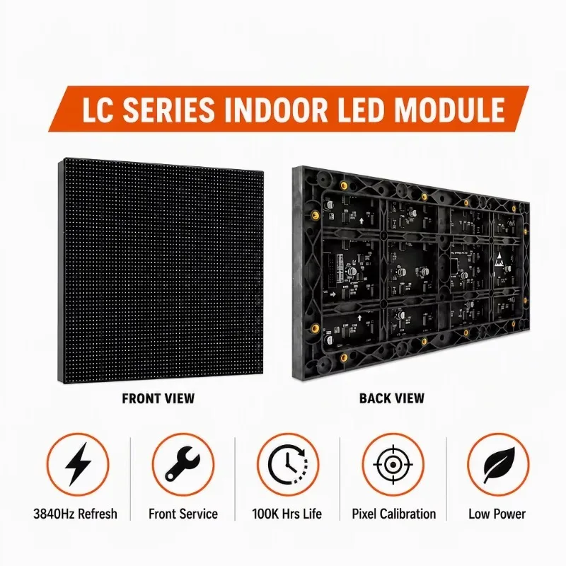 LC1.25P Full Color Indoor LED Display ScreenBrightness 1 Year Warranty for TV Studio Broadcast Wall Seamless Splicing xiao