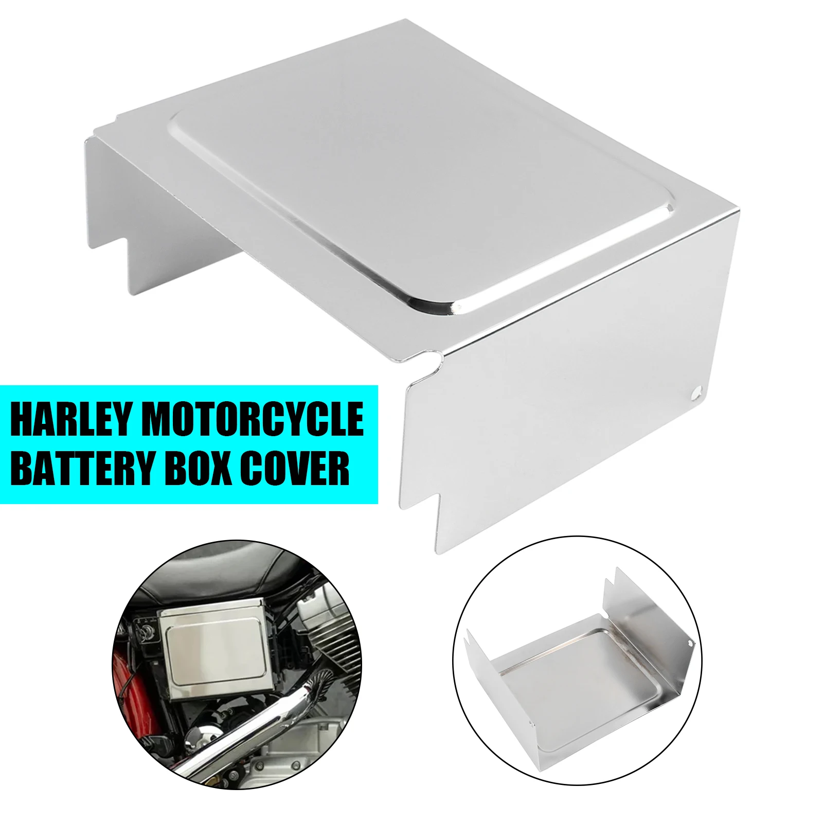 

Хромированная боковая крышка аккумулятора мотоцикла для Harley Sportster XL 1997-2003 FXD Dyna 1999-2005 гг.