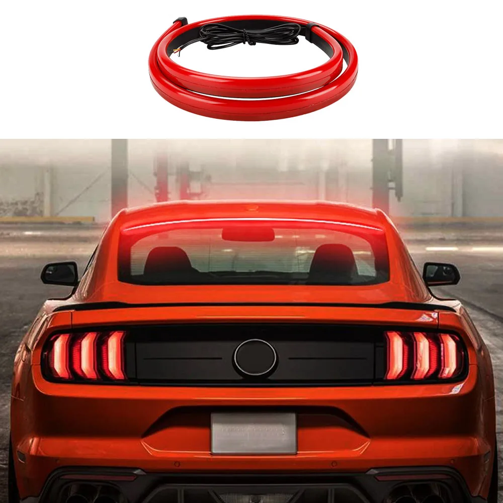 90/100 سنتيمتر x 1.7 سنتيمتر LED أضواء الفرامل الثالثة للسيارة العالمي عالية جبل وقف الفرامل ضوء اكسسوارات السيارات Led أضواء #4