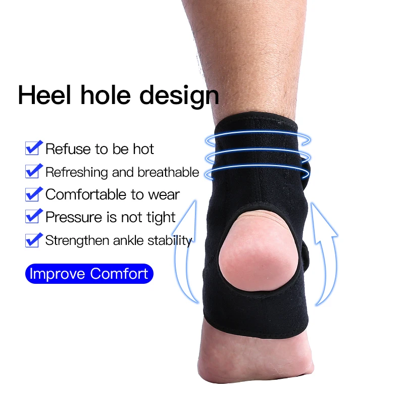 1PCS Compression Ankle Braces Support, Strong Ankle Sports Protection, Stabilize Ligaments-Eases Swelling Sprained Adjustable