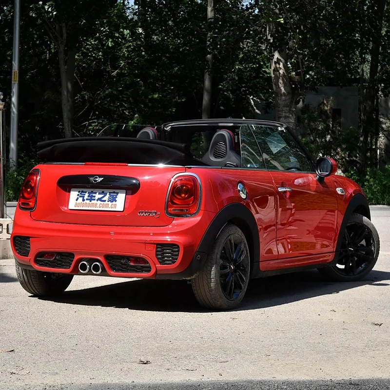 Real Carbon Car Rear Door Trunk Decoration Strip Cover Glossy Black Case Sticker Protector Decor For Mini Cooper F55 F56 F57