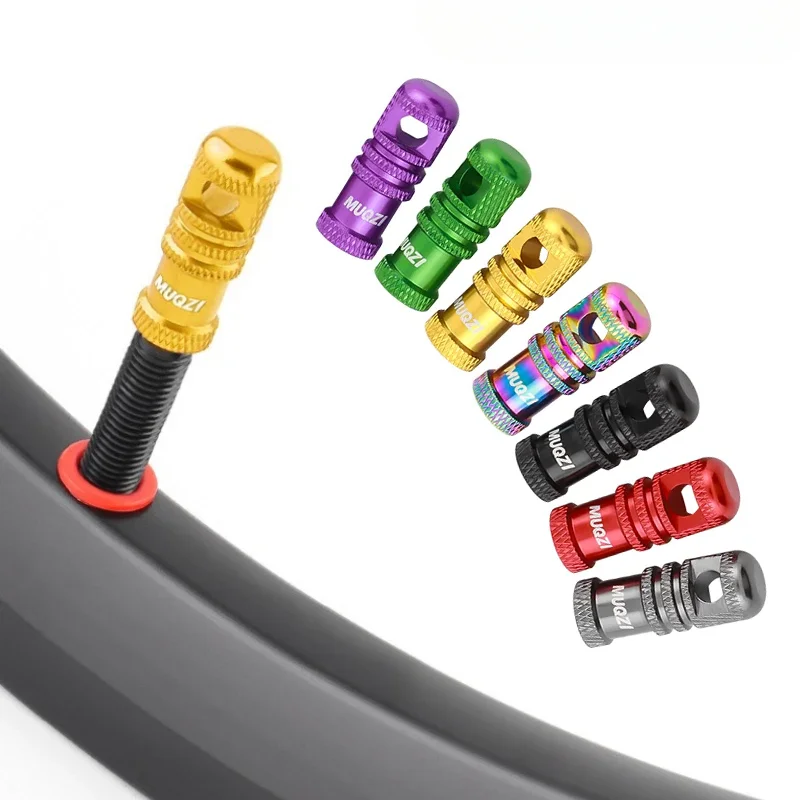 

2PCS Presta Valve Cap for Bicycle Bike Tubeless Tire Valve Stem Cap with Core Removal Function MTB Accessories