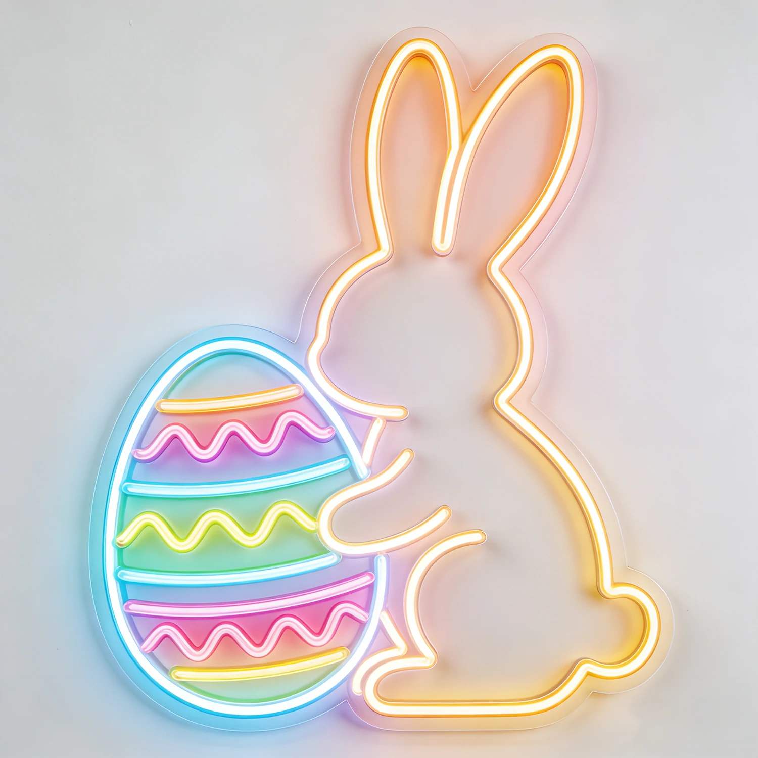 

Custom Easter Day Neon Sign Bunny Egg Spring Decor USB Personalized Neon Light for Home Party