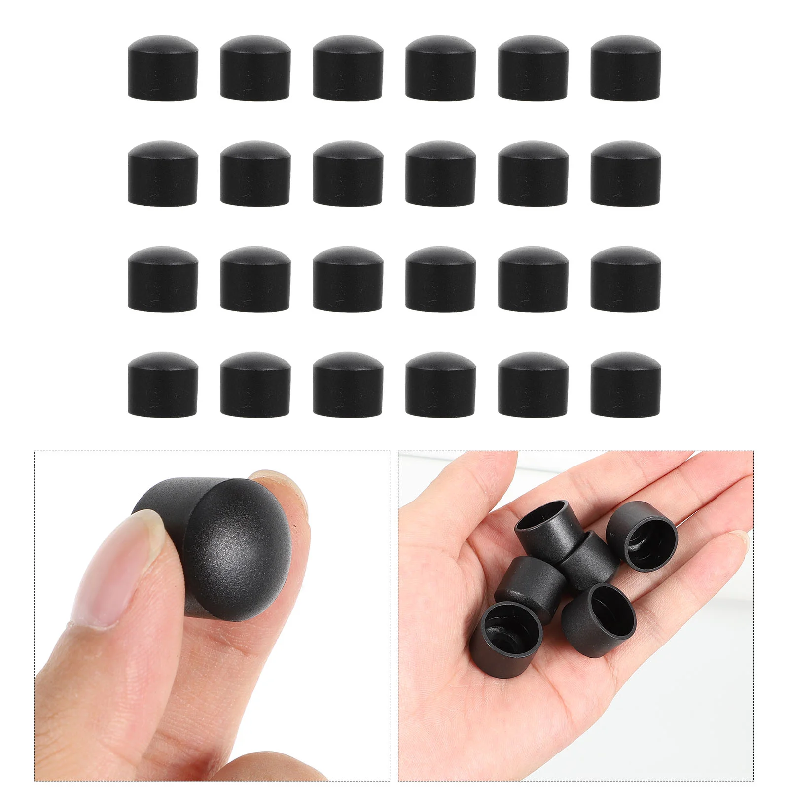 

24 Pcs Football Machine Cap Soccer Foosball Table Feet Caps Protectors Accessories Pipe Parts Plastic Covers Child