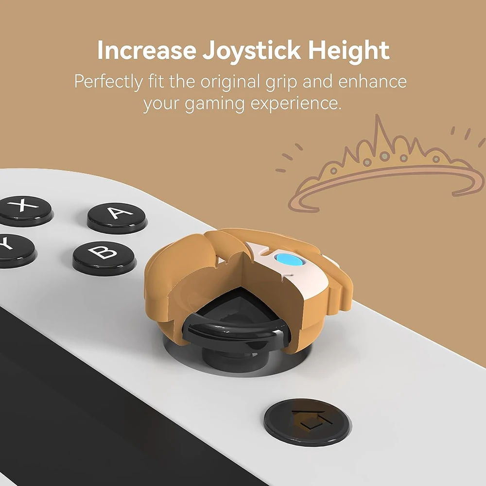 4 sztuki Cartoon silikonowe analogowe uchwyt na kciuk czapki kompatybilne z Nintendo Switch Oded/Switch Lite/Switch Joystick osłona ochronna