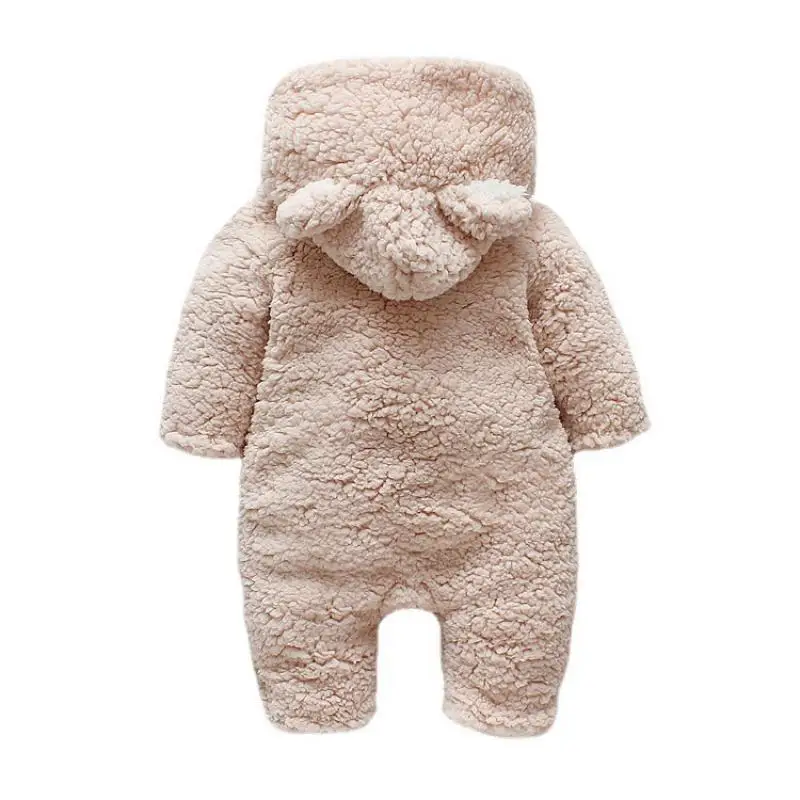 Boys and Girls Winter New Teddy Bear Cartoon Cute and Plush Thick Windproof Warm Long Sleeved Pants Climbing Clothes