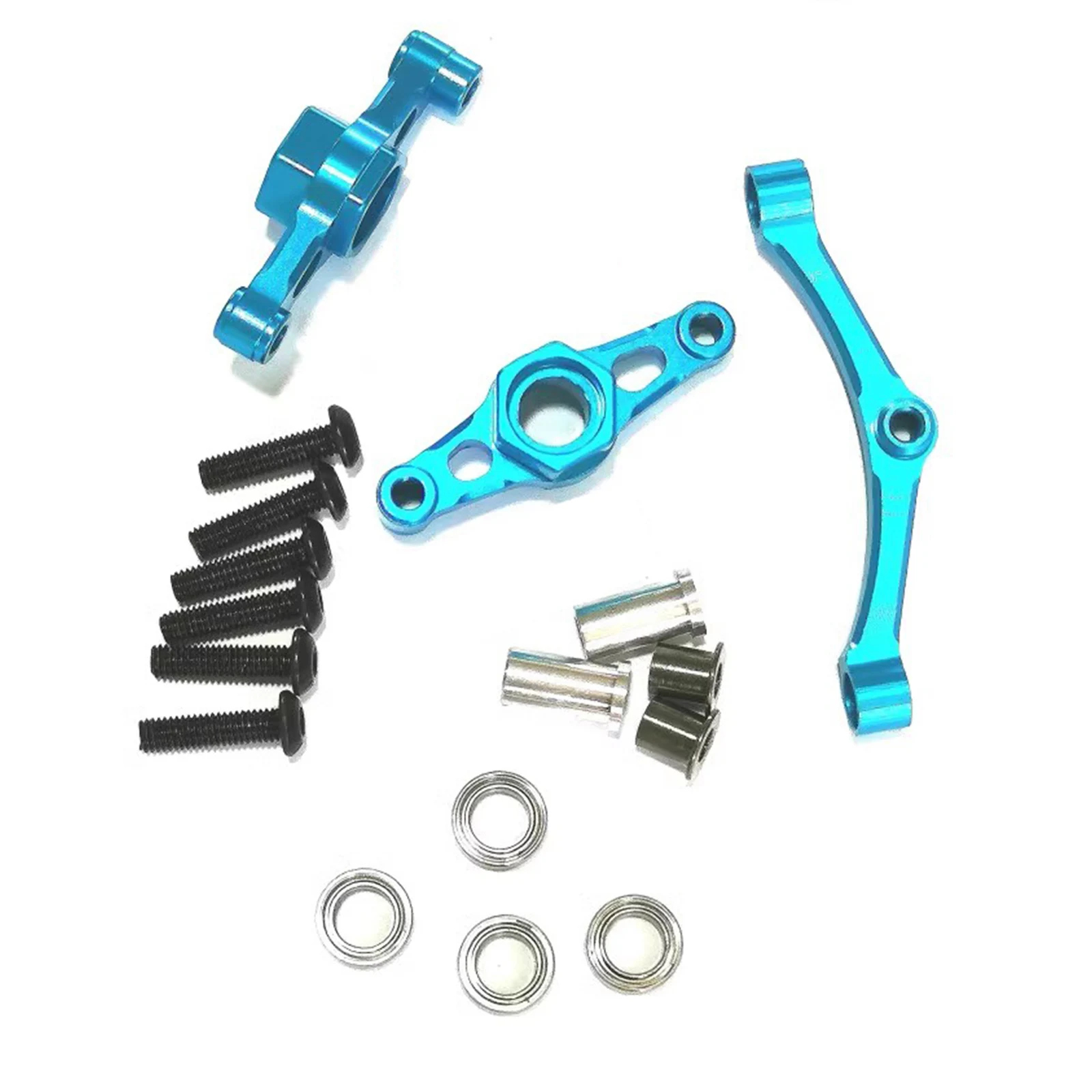 Ensemble De Direction En Aluminium Rouge Pour Tamiya TT02 – Roulements Et Maillons Inclus – Légèrement Ajustable – Pièce Upgrade Durable