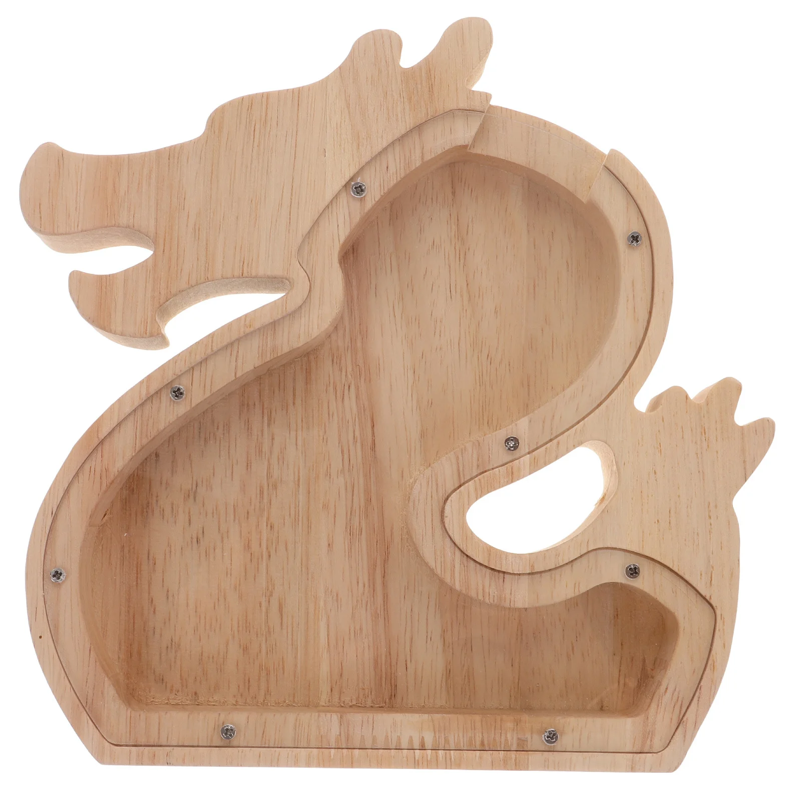 Tirelire en bois pour enfants, tirelire transparente, boîte d'économie d'argent amusante pour garçons et filles, tirelire en bois pour enfants