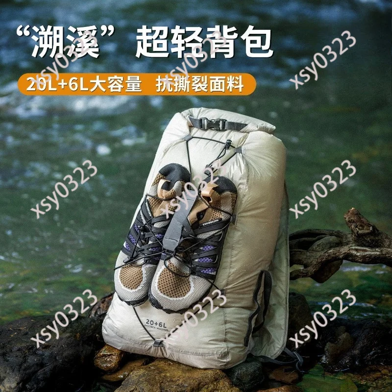 Lightweight Waterproof Dry Bag Backpack, Portable Floating Pack for Drifting Hiking Camping Swimming Beach