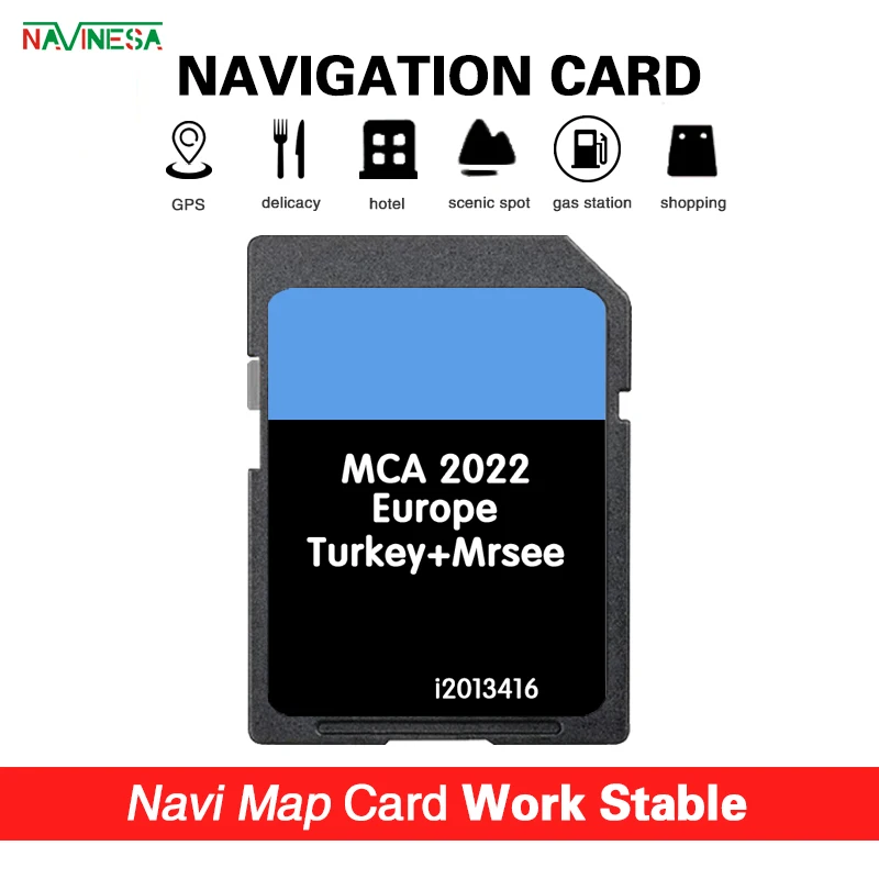 

Focus 2 Navi Card GPS Navigation SD Card MCA 2022 Map Navigation for Ford MCA Update EU Map