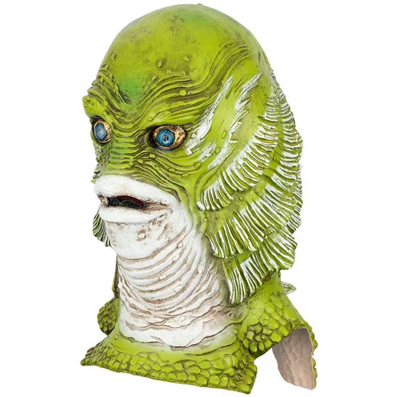 

Monster Fish Creature Rubber Mask, Halloween Dress Up, Novelty Costume, Full Head