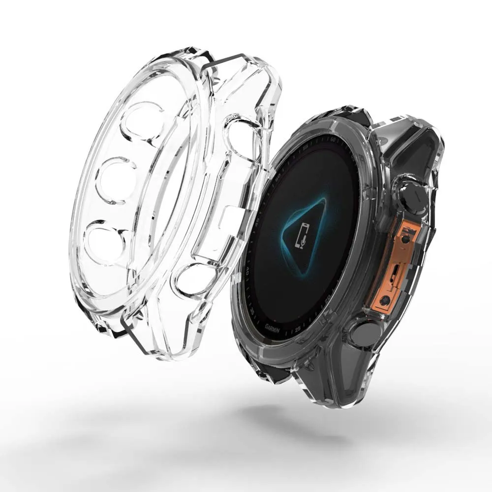 لينة بولي TPU الغطاء الواقي ل Garmin Fenix 8 51 مللي متر 47 مللي متر 43 مللي متر حافظة شل الإطار الوفير ل Garmin Fenix 8 حامي ساعة ملحق