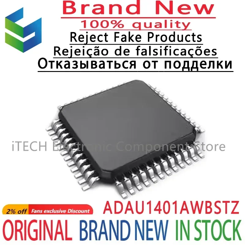 

1pcs ADAU1401AWBSTZ LQFP-48 Digital Signal Processor100% Original And Authentic