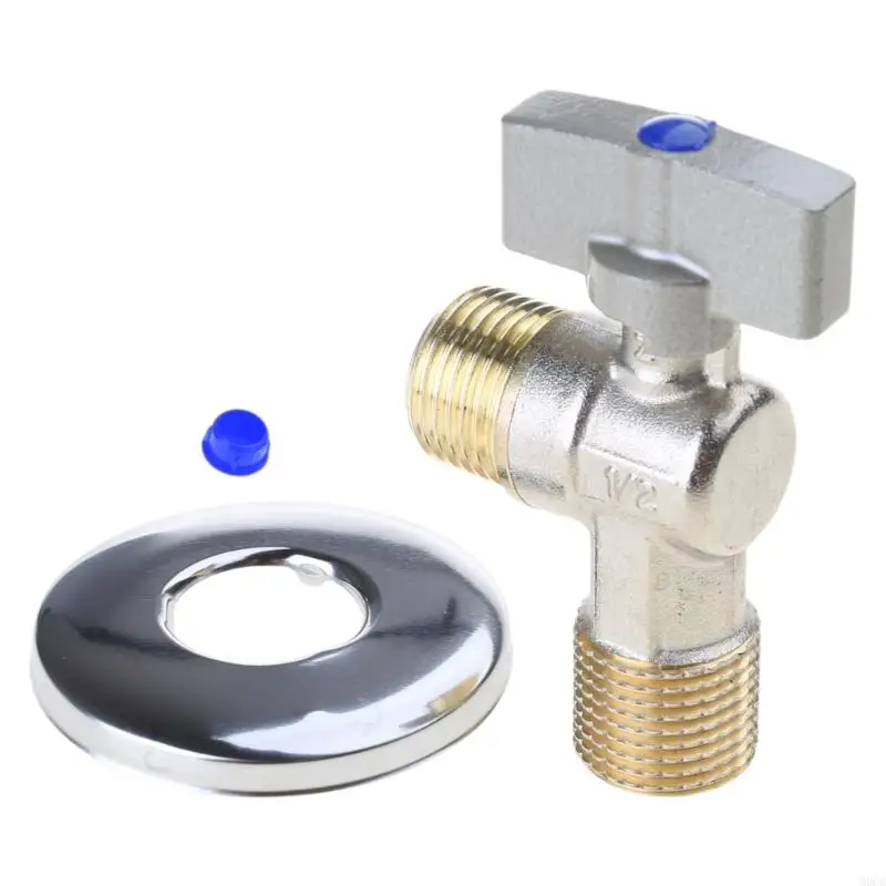 M6CB ค่าการไหลของมุมทองเหลืองการไหลของวาล์วรูปสามเหลี่ยมวาล์ววาล์วน้ำวาล์วน้ำมุมหยุด