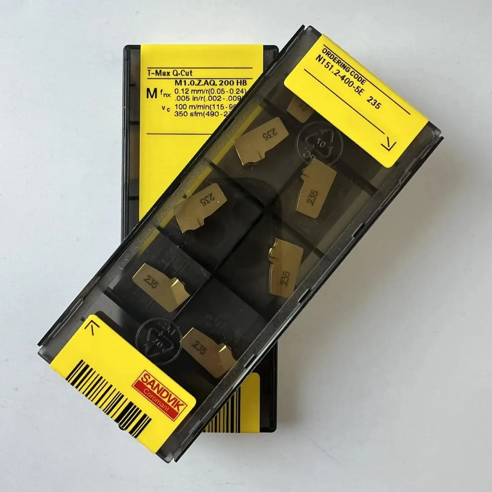 

Original SANDVIK / N151.2-400-5E 235 / Hard alloy CNC Blade 10 Pcs