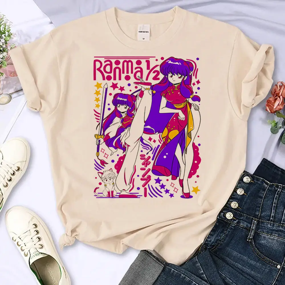 Ranma shirt girl Trendy kawaii Psychedelic Breathable graphic t shirt women Pop Culture Trendy Graphic graphic aesthetic