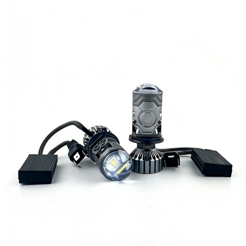 2pcs 90Watts/Bulb A16-D Mini P - Universal Motorcycle Led Headlight Projector 评论和价格