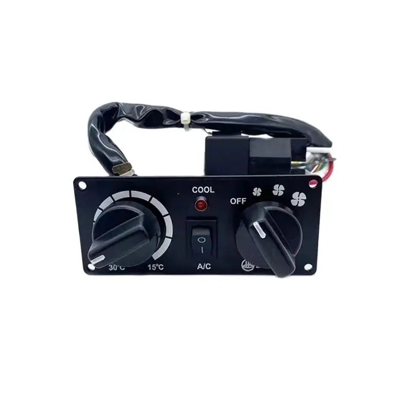 Excavator Parts For LONKING LG60 Liugong Sany SY60 65 Switch Air Conditioning Panel Controller 12V