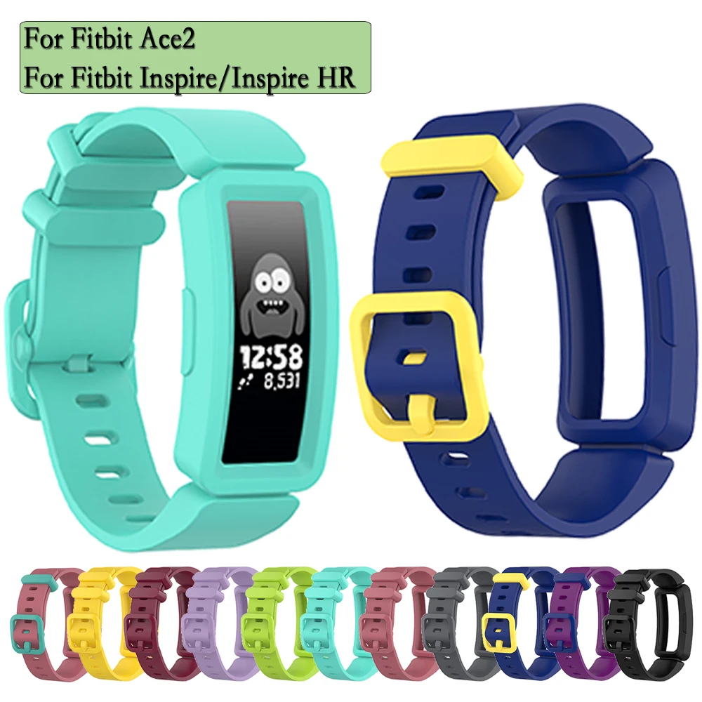 

Soft Silicone Watchbands For Fitbit Ace2/Inspire/Inspire HR Smart Watch Sport Strap Colorful Wristband Replacement