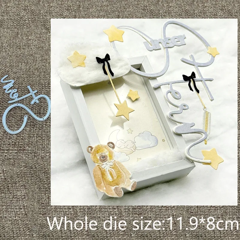 

Новый дизайн, металлическая вырубная форма для трафаретов, вырубка с немецкими словами, декоративная вырубка для скрапбукинга, для альбомов, бумажных открыток, тиснения