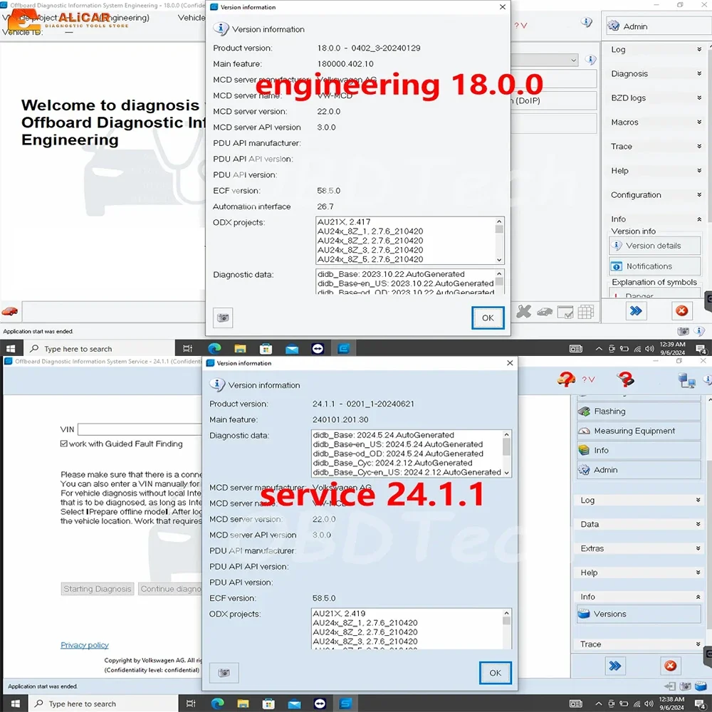 6154A Remote Download Software for New 0dis Service S 24.1.1 0-dis E Engineering 18 Supports GRP Login Support  WIN10pro