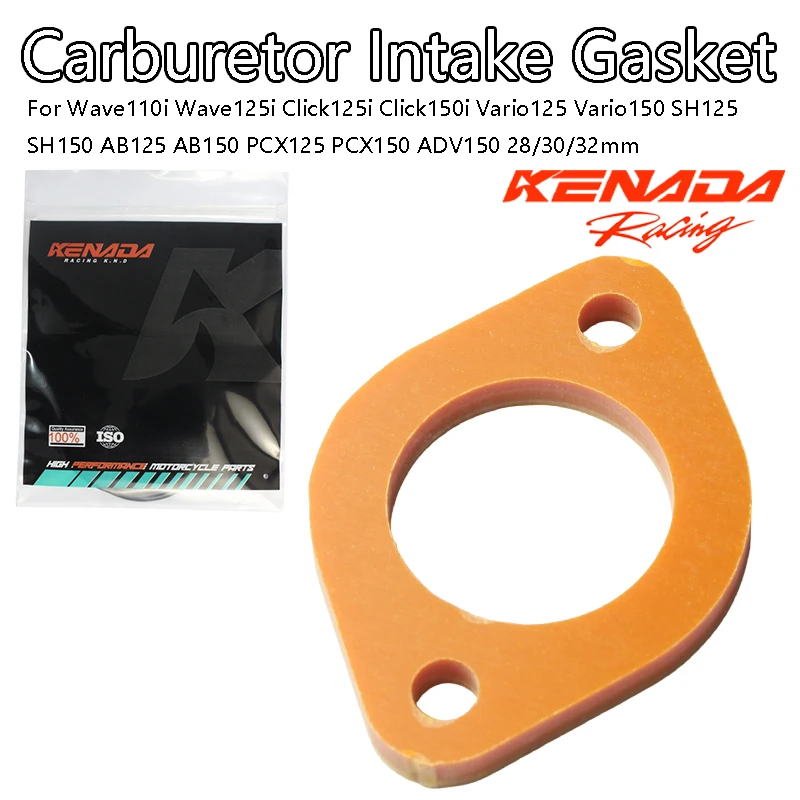 Carburetor Intake Manifold Spacer Gasket 28/30/32mm For Wave 110i/125i Click/Vario/PCX/AB/SH 125/150 ADV 150 Engine Part