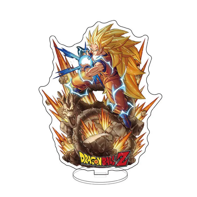 Neue Dragon Ball Son Goku Kakarotte Kreative personalisierte Acryl Anime Peripherie Ornamente Einfacher und exquisiter Stehtisch
