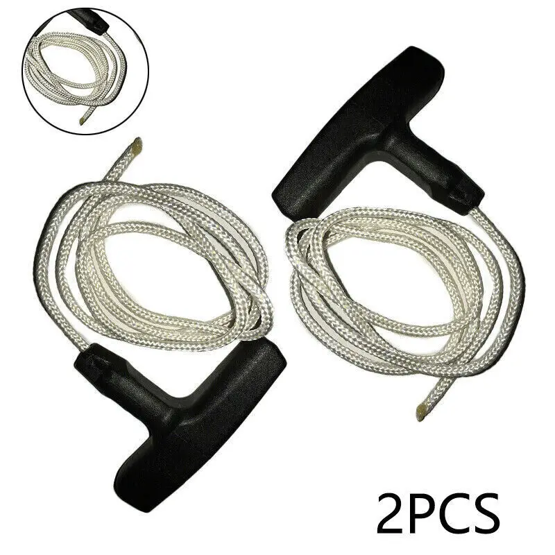 2 قطعة مجموعة الحبل سحب جزازة العشب مقابض الحبال استبدال لهوندا لكوهارا لكاواساكي ل بريجز العشب الانتهازي اكسسوارات
