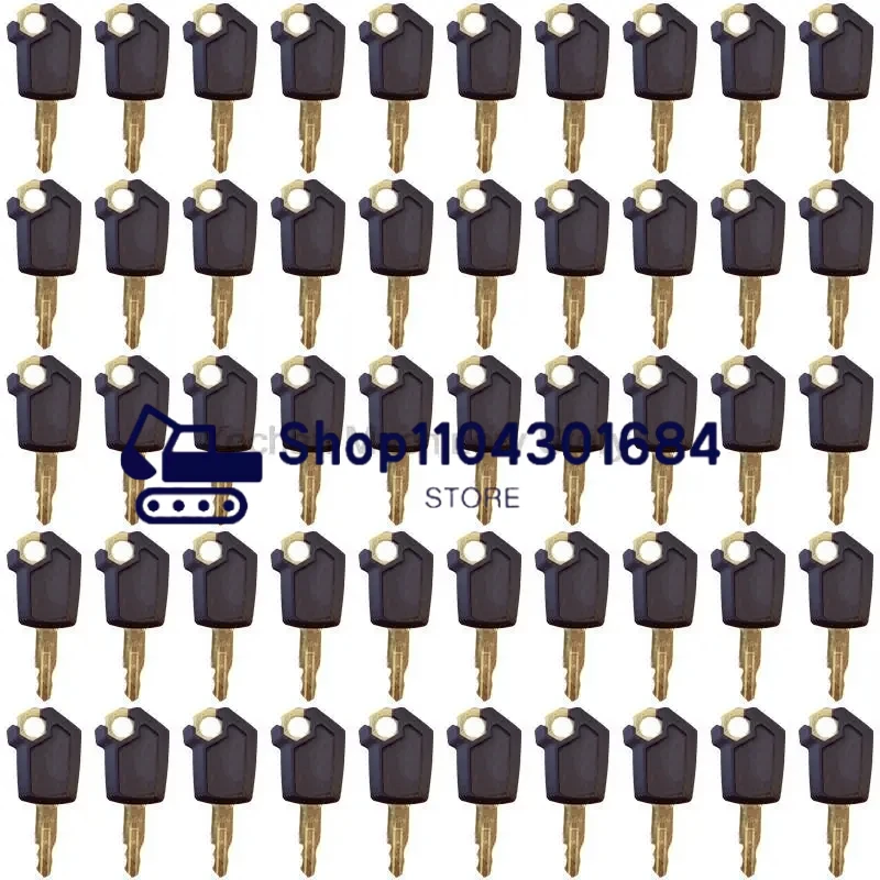 50 Pcs Ignition Lock Key For Caterpillar 5P8500 0964753 0966198 8V4404 9G2777 Excavator Loader