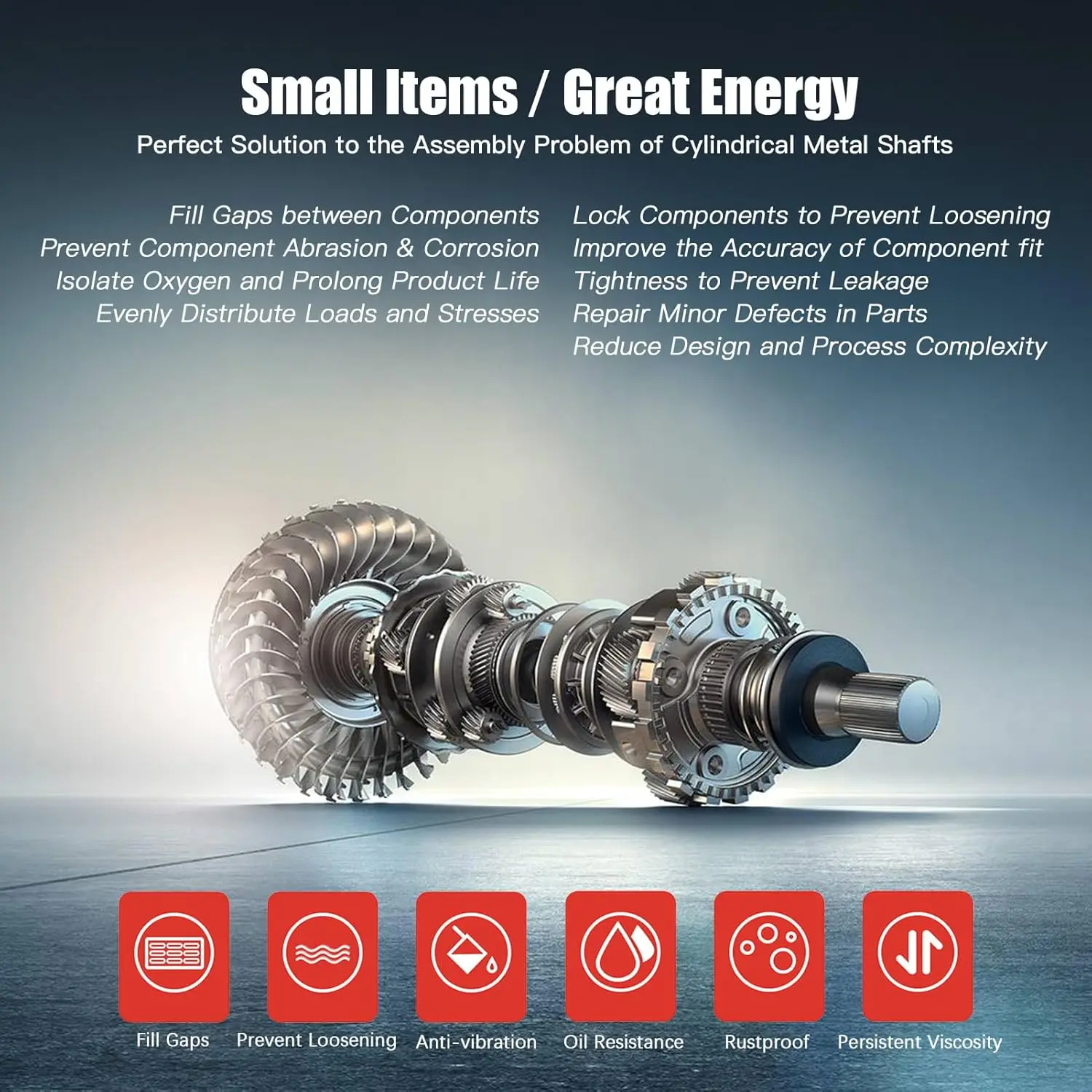 50ml Fixiermittel Grün 638 Hülsenfixierer Hochfester Zylindrischer Metallkomponenten-Verriegelungs- und Dichtungs-Analogenklebstoff – Detail 2