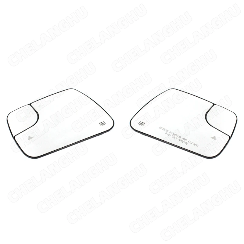 1Pair For Dodge Ram 1500 2500 2019 2020 2021 2022 Rearview Side Glass Mirror Lens With Blind Spot 68402095AA 68402094AA