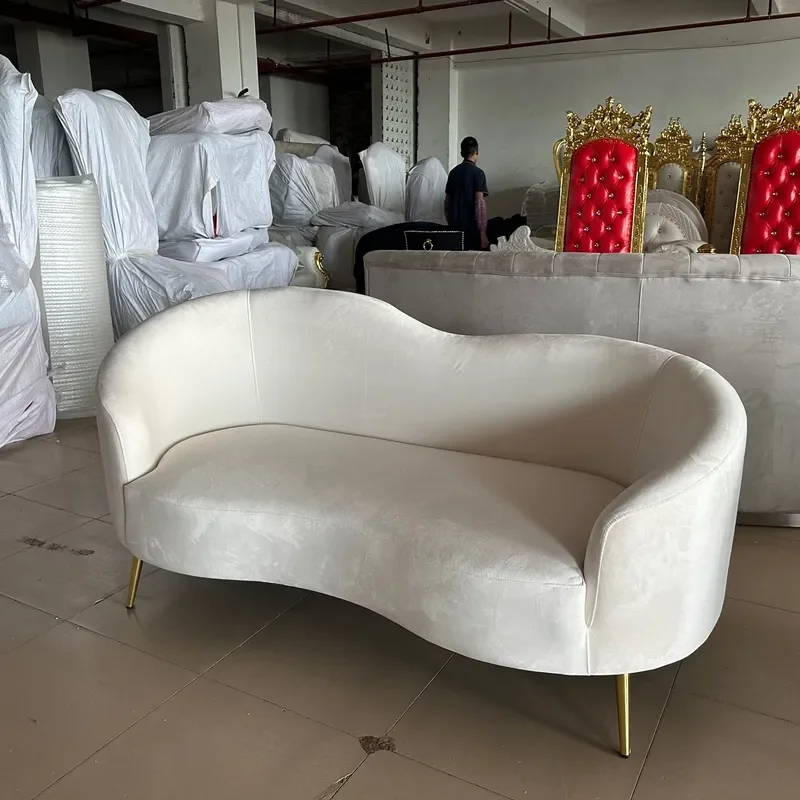 for Light Luxury Reception Sofa for Beauty Salon Rest Area Clothing Store Hotel Office Negotiation Seating Factory Direct
