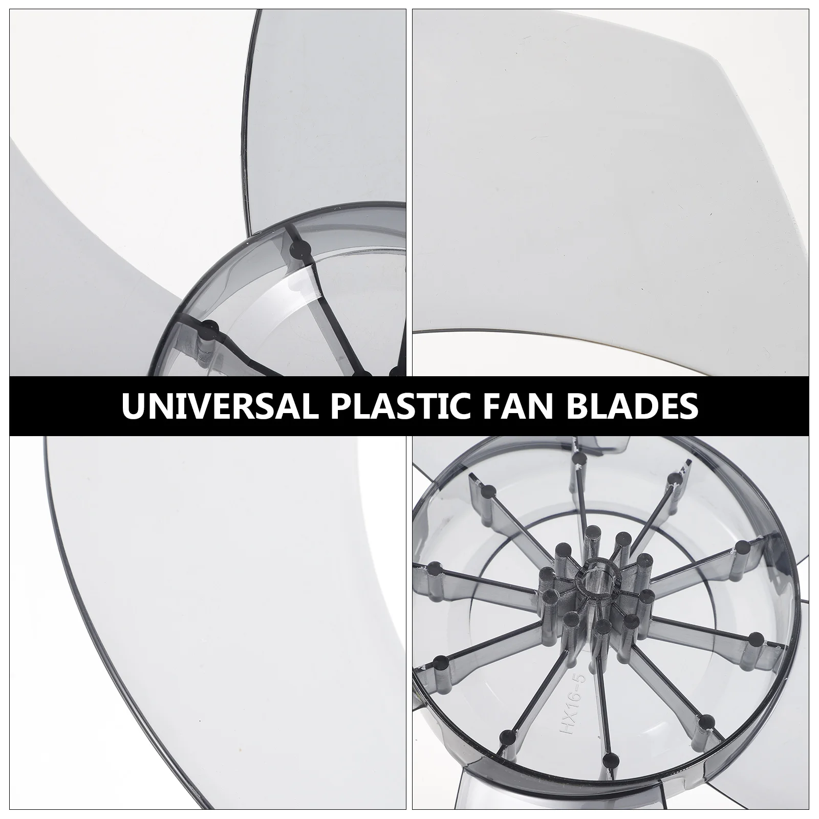 

5-Leaves Plastic Fan Blades Easy Installation Cleaning for Standing Pedestal Table Fans Accessories Fan Blades