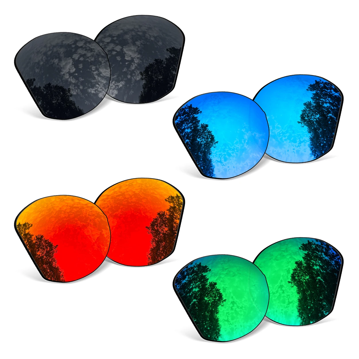 

Upgrade Lenses for Oakley Meta HSTN OW8002 51mm AI Glasses 100% UV Protection Multiple Color Options