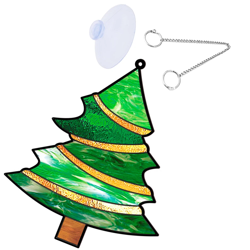 

Acrylic Christmas Tree Door Sign Xmas Hanging Decor No Fading Photography Prop Christmas Door Sign Wall Hanging Decor