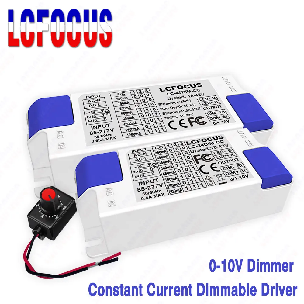 0-10V Dimmable LED Driver 1W 3W 5W 10W 20W 30W 50W Lighting Transformers 300mA 450mA 600mA 900mA 1200mA 1500mA Power Supply