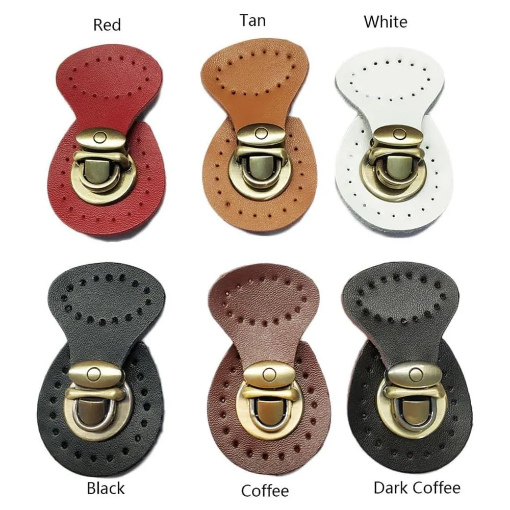 Genuine Leather Bag Lock Magnetic Button Fasteners Snap Buckles Replacement Handmade Bag DIY Clasp Accessories KZ0253