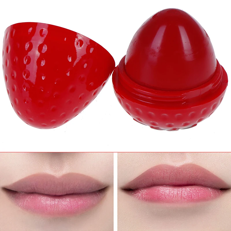 1X Strawberry Moisturizer Makeup Lipbalm Cosmetics  Lipstick Lipgloss Lip Tint Moisturizing Gloss Lip  Waterproof Long Lasting