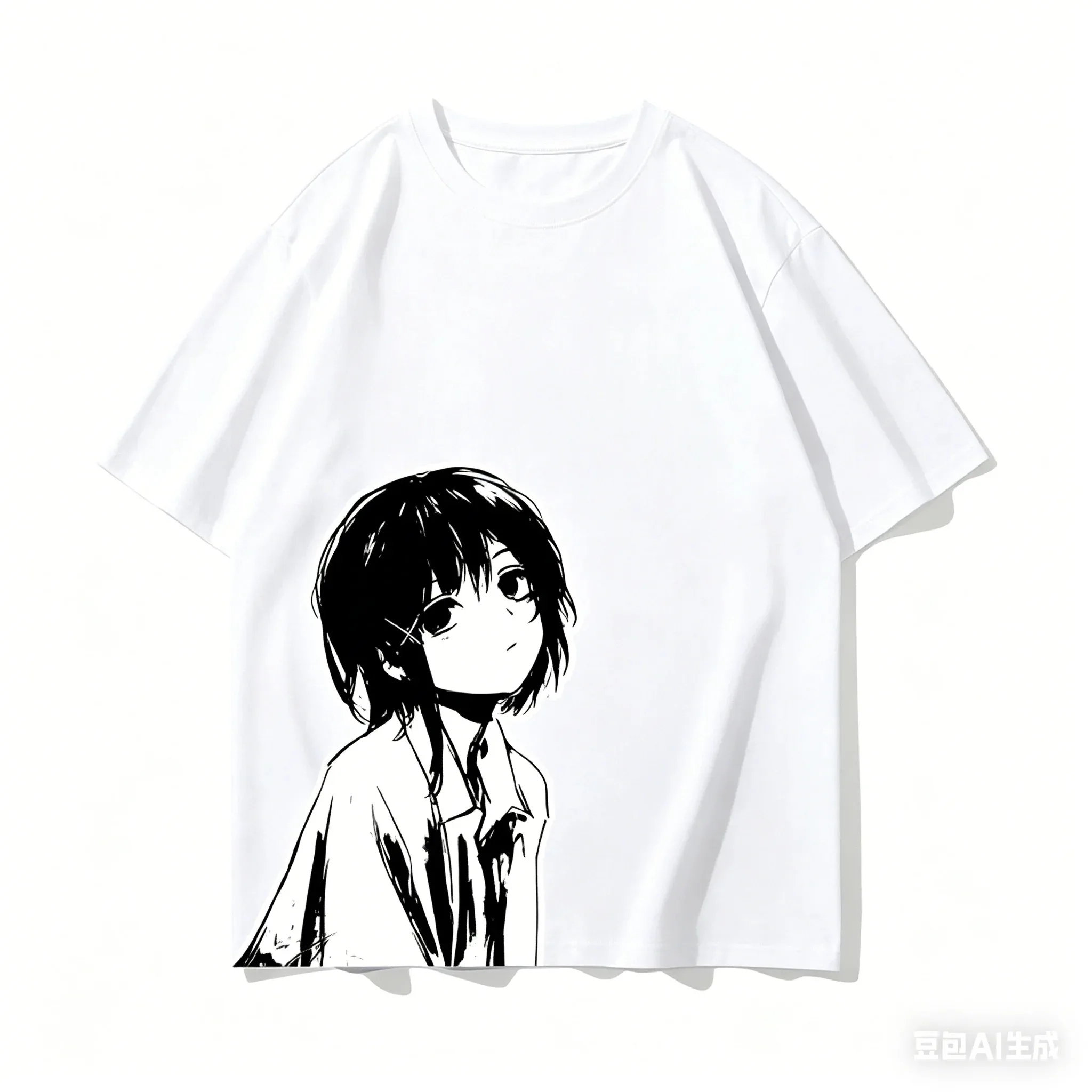 Serial Experiments Lain Anime T-Shirt, All Season Wear, High Quality Unisex Plus Size Top Comfortable  Women And Men T-shirt