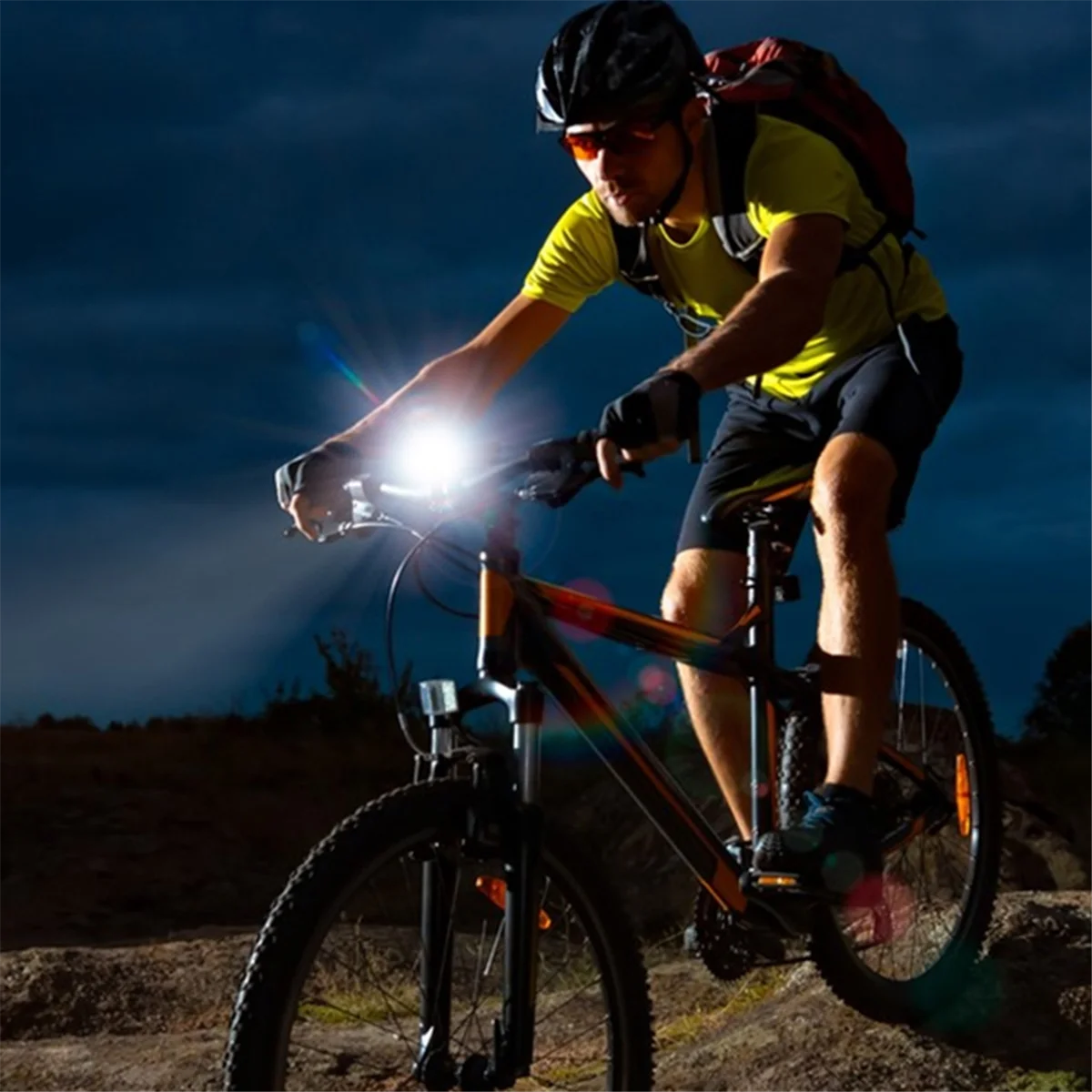 A98U Bike Lights [4+6 Modes], USB Rechargeable Bike Lights Front & Back, IP65 Waterproof Bicycle Lights for Road Mountain