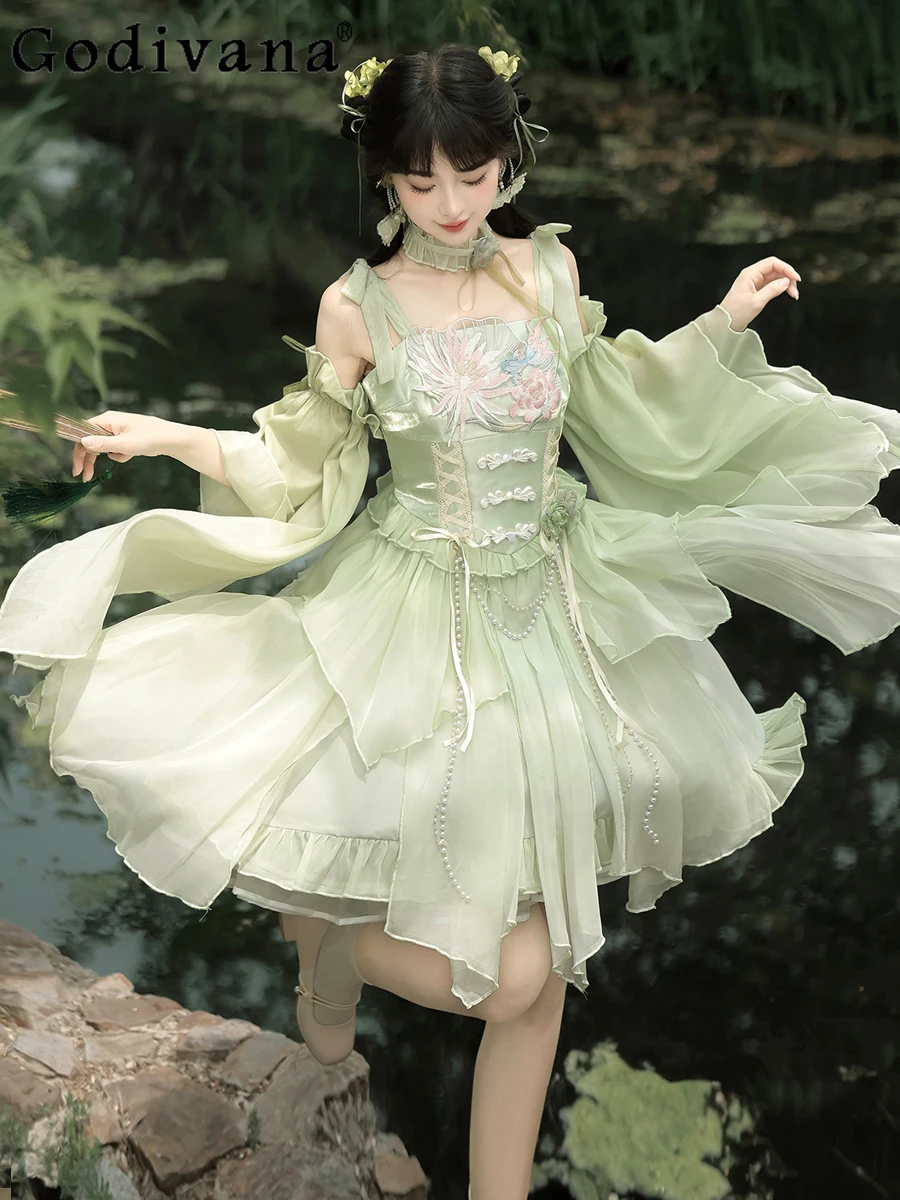 فستان فتاة حلوة أصلي على الطراز الصيني الجديد لعام 2025، فساتين رائعة ومريحة بنمط الأميرة للسيدات بمزاج خرافي #3