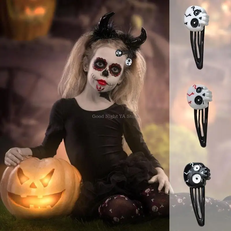 

Edgy Skull Hair Clip for Women Hippin Fashion Streetwear and Halloween Costume