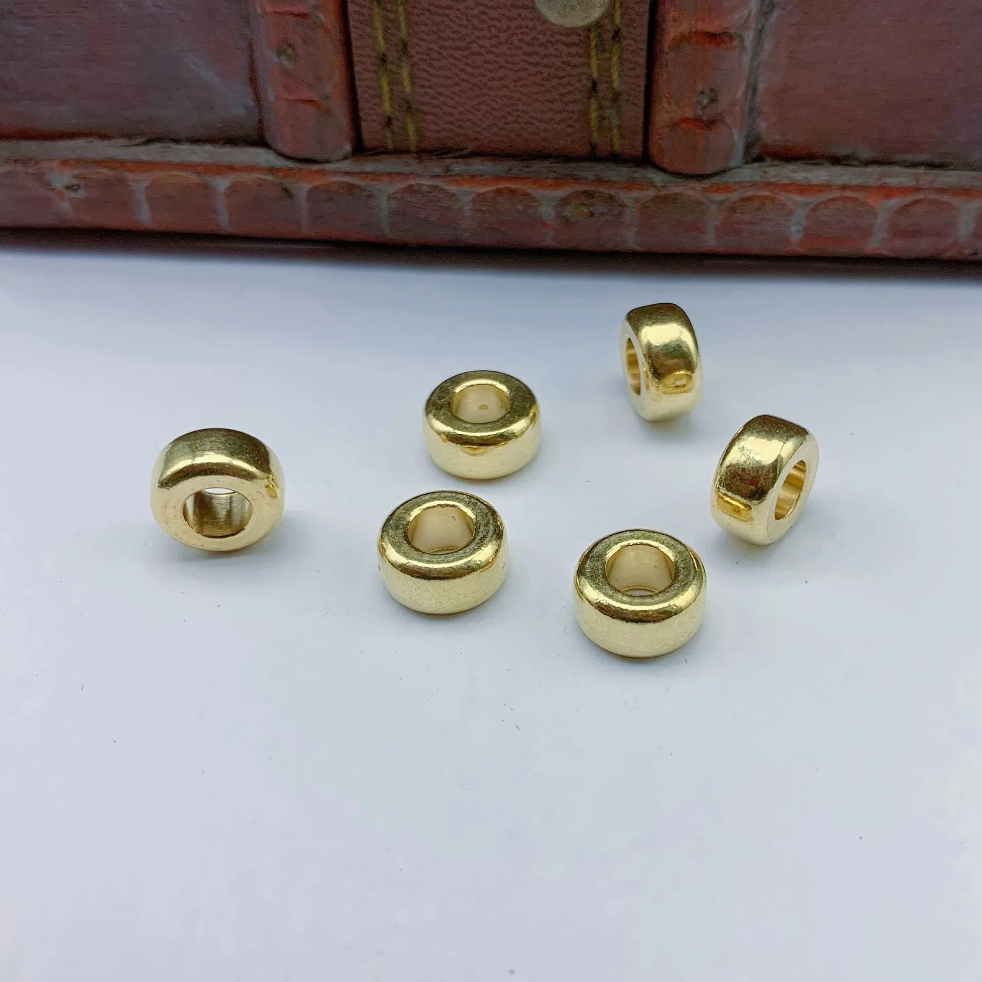 10 pezzi di ottone vecchie perline braccialetto fai da te collana accessori in rame ciondolo coltello accessori paracord EDC